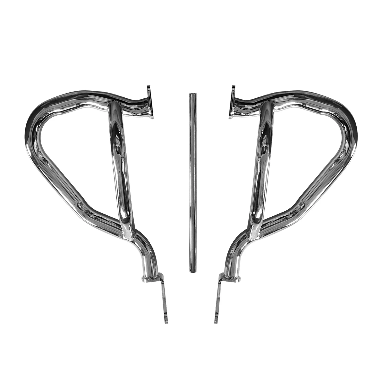 

STLF Matte Black Carbon Steel Reinforced Motorcycle Body System Electroplated Bumper for Lifan V400