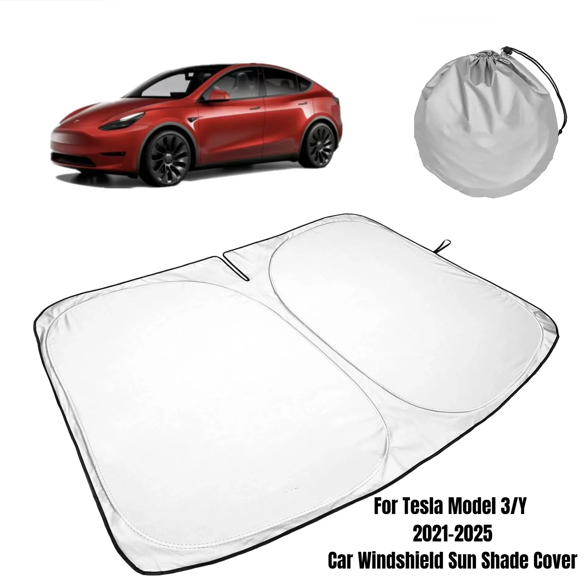 

For Tesla Model Y Juniper/Model3 Highland Car Windshield Sun Shade Covers Visors Front Window Sunscreen Protector Accessories
