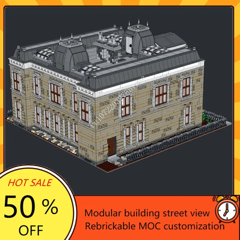 11645PCS Wayne Manor MOC Creative street view Architecture DIY Education Assembly Puzzle Technology Children birthday Toys Gifts