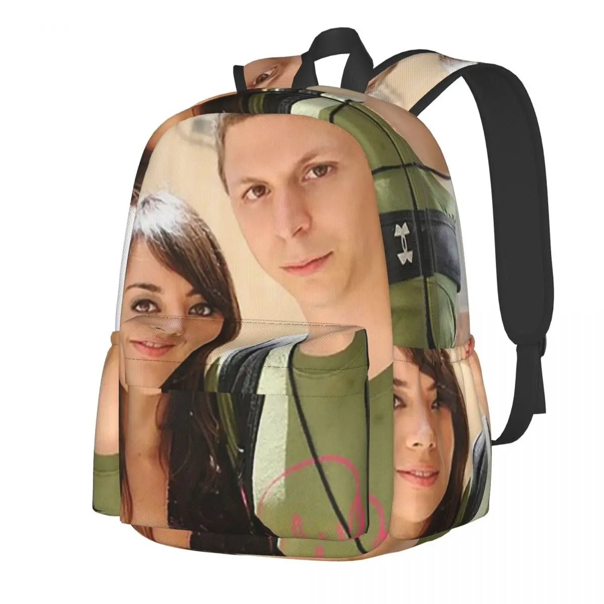 

Michael Cera And Aubrey Plaza Student Backpack School Bag Hiking Travel Daypack for Men Women Boys Girls Bookbag Shoulder Bags