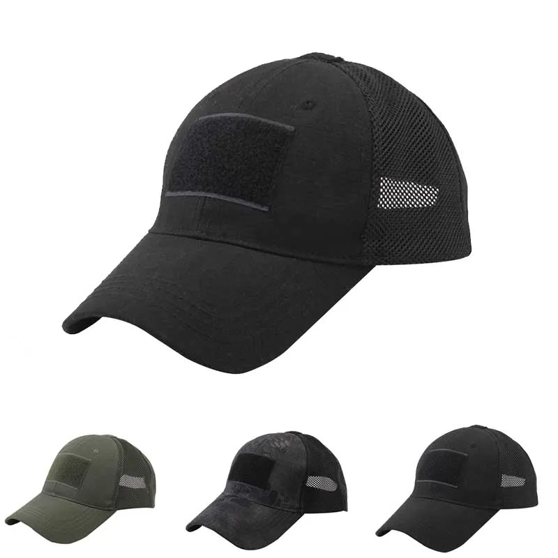 Outdoor Multicam Camouflage Adjustable Cap Mesh Tactical Airsoft Fishing Baseball Hat for Fishing Hunting Hiking Basketball