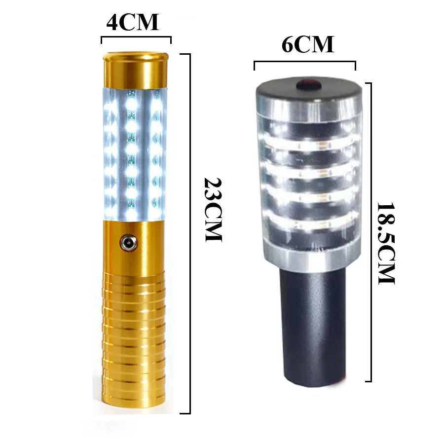 샴페인 LED 병 스파클러, 병 서비스 라이트, 충전식 LED 스트로브 배턴