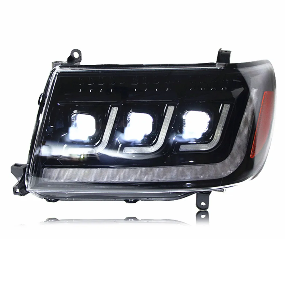 Car Front Lights For Toyota Land Cruiser LC100 Led Headlight 1998-2007 4700 Modified DRL Turn Signal Headlamp Assembly