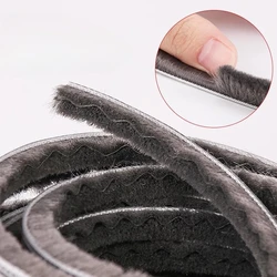 Silicone Wool Pile with Double Windproof Layers - 20m Seal Strip for Aluminum Alloy Sliding Doors & Windows