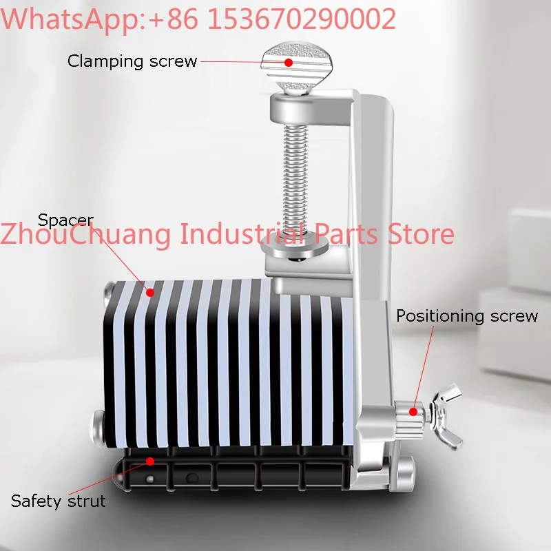 Knife Cutting Machine Stainless Steel Leather Table Top Lace Cutter for Fringe Braiding Strip Belts Ribbon Lace