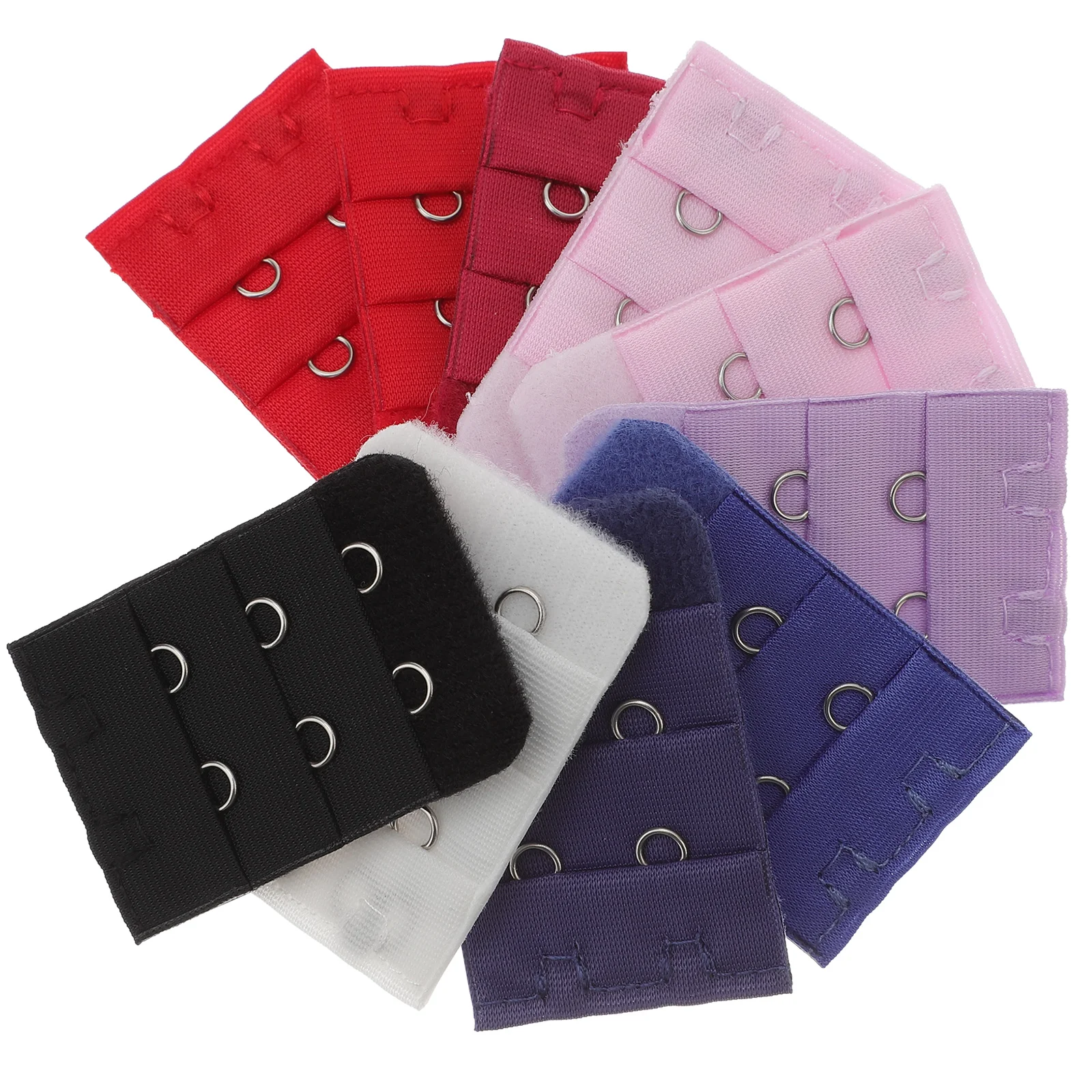 

10 PC Women Extender Hooks Brassiere Extenders Elastic Band Hanging Neck Extension Button Women's Belts