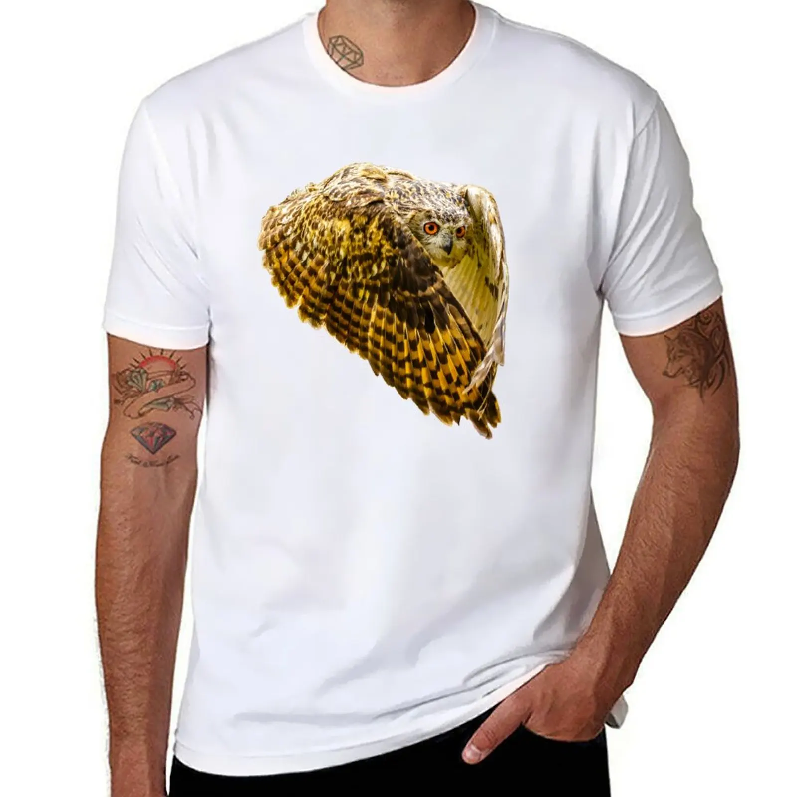 

Eurasian Eagle owl T-Shirt anime t shirts for man man t shirts graphic T-Shirt