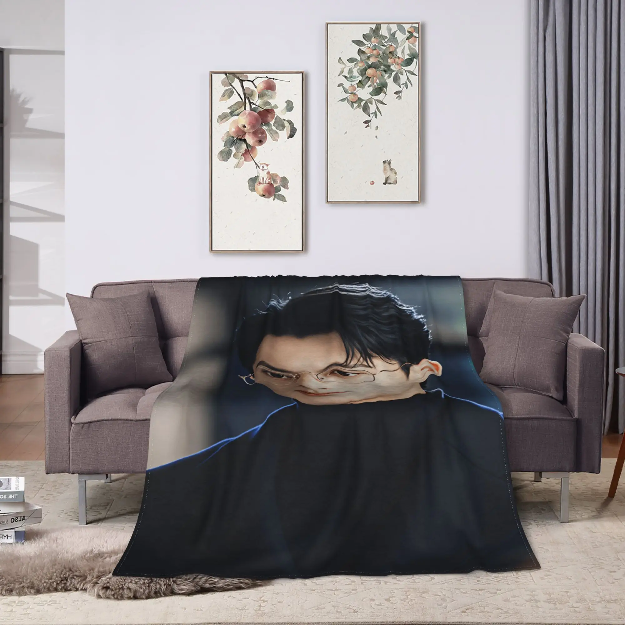 Wang Hedi Dylan Wang Actor Flannel Blankets Adults Child  Cozy Throw Blanket Winter Chair Bedspread Sofa Bed Cover