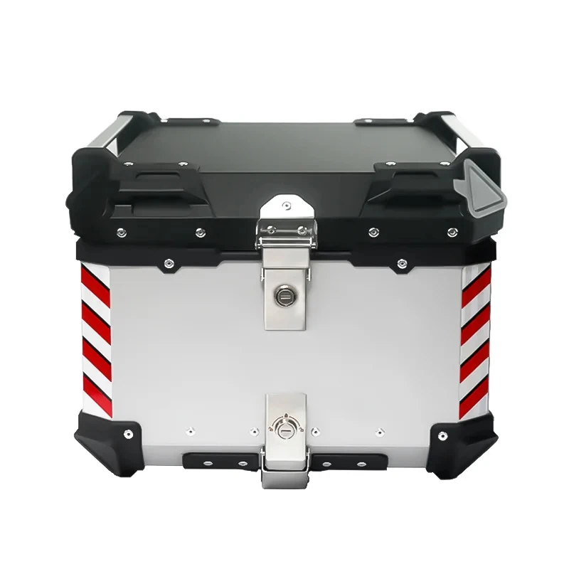 Factory Hot Selling 45L Silver Cer Aluminum Alloy Top Box Motorcycle Tail