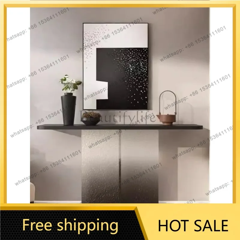 Factory direct sales  Modern Art Acrylic Floating Console Table Narrow Wall Side Table Luxury Entryway Long Table Home Foyer Hal