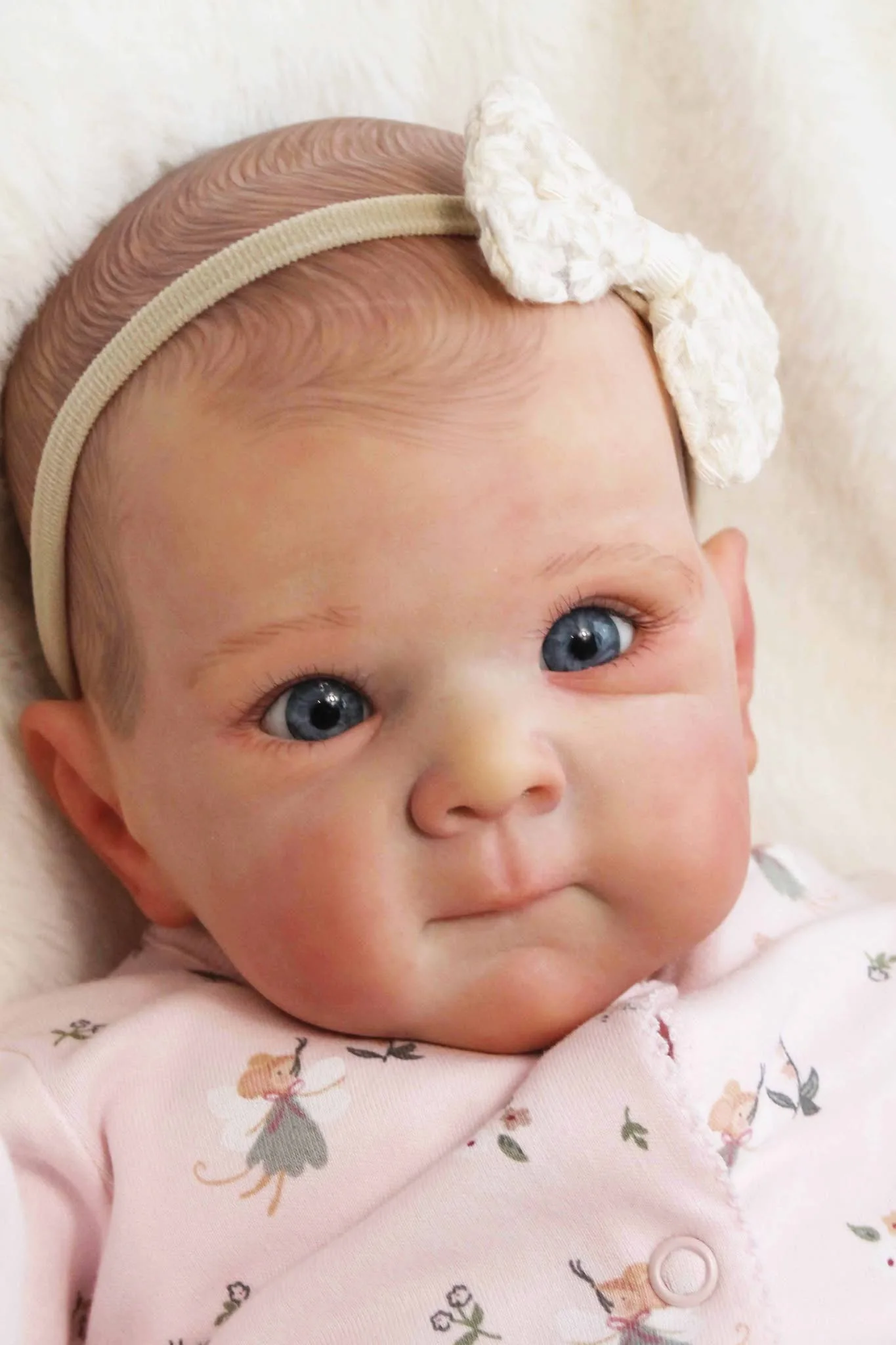 NPK Boneca recém-nascida Bettie de vinil completo de 19 polegadas - Corpo de bebê reborn realista de toque macio, brinquedo colecionável realista para maiores de 14 anos