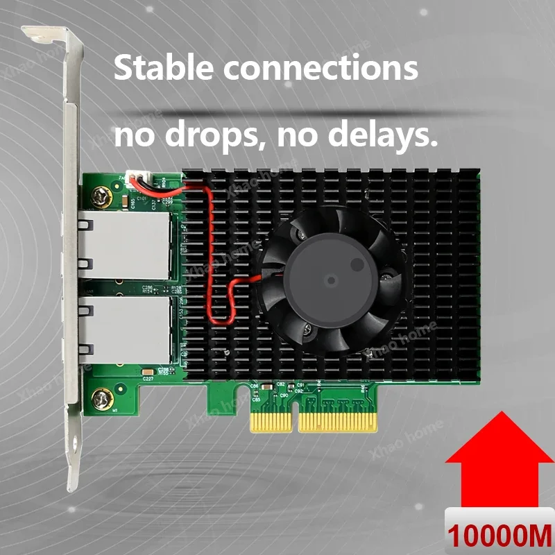 

High-Speed Stable Network Card Boost Internet Speed 2 Port 10G PCIe 3.0 x8 for Intel X722 Server Network Card Ethernet Adapter