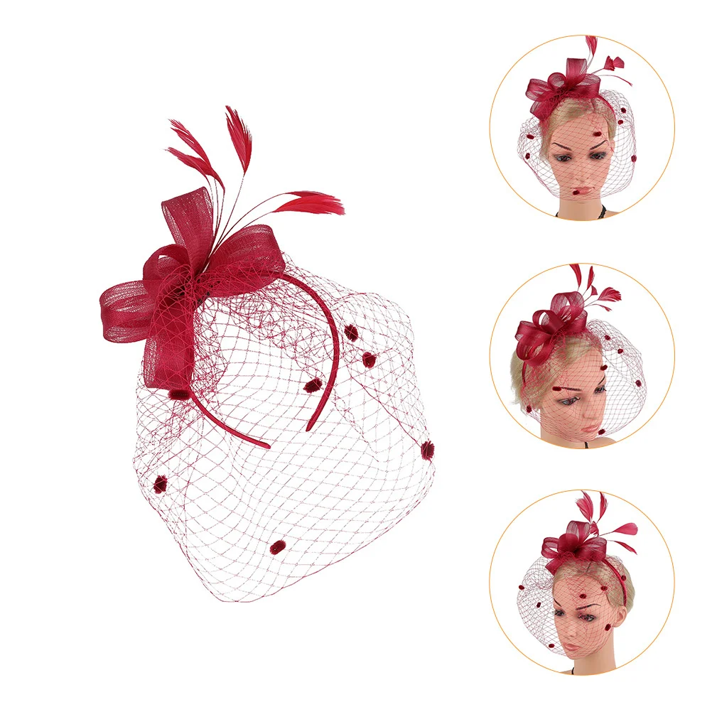 

1Pcs Netted Hair Clip Elegant Gauze Headdress Women Party Headdress Bridal Headwear Wedding Hair Accessory Festival Wear