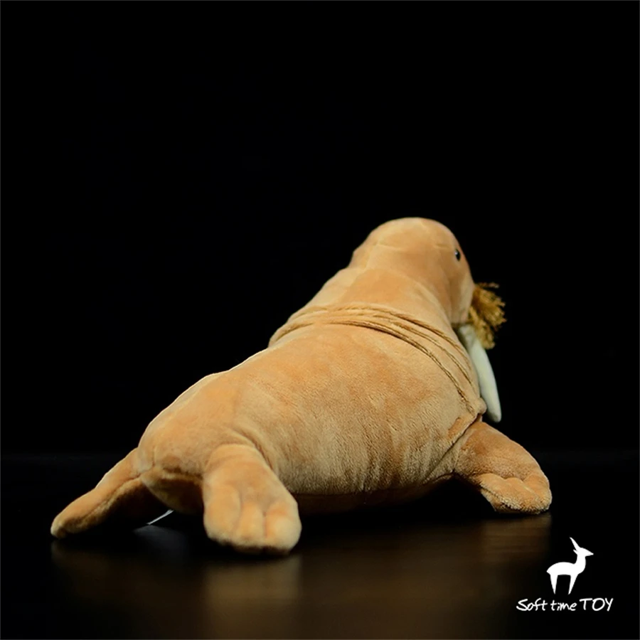 لعبة الفظ القطيفة النابضة بالحياة - حيوان محشو واقعي، بقرة البحر بلوشي، هدية دمية مورس المحاكاة