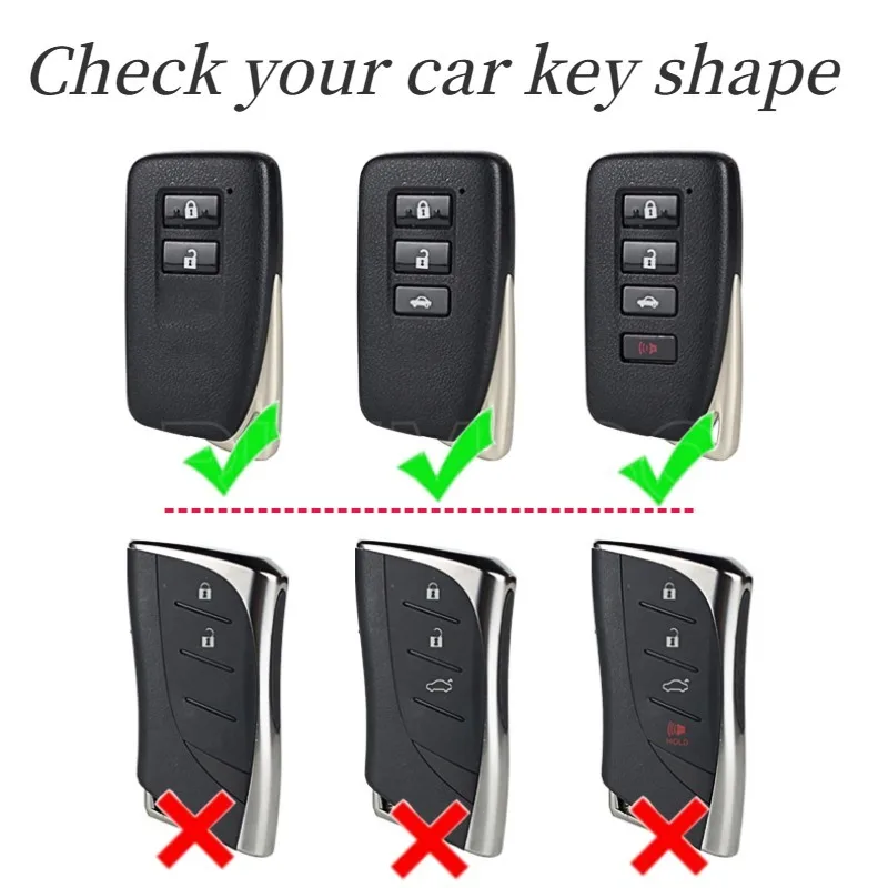 3 4 Buttons  Car Remote Key Case Cover For Lexus IS ES GS RC NX RX LX 200 250 350 GX LS UX GS 260 300 NX200 NX300 RX350 ES300