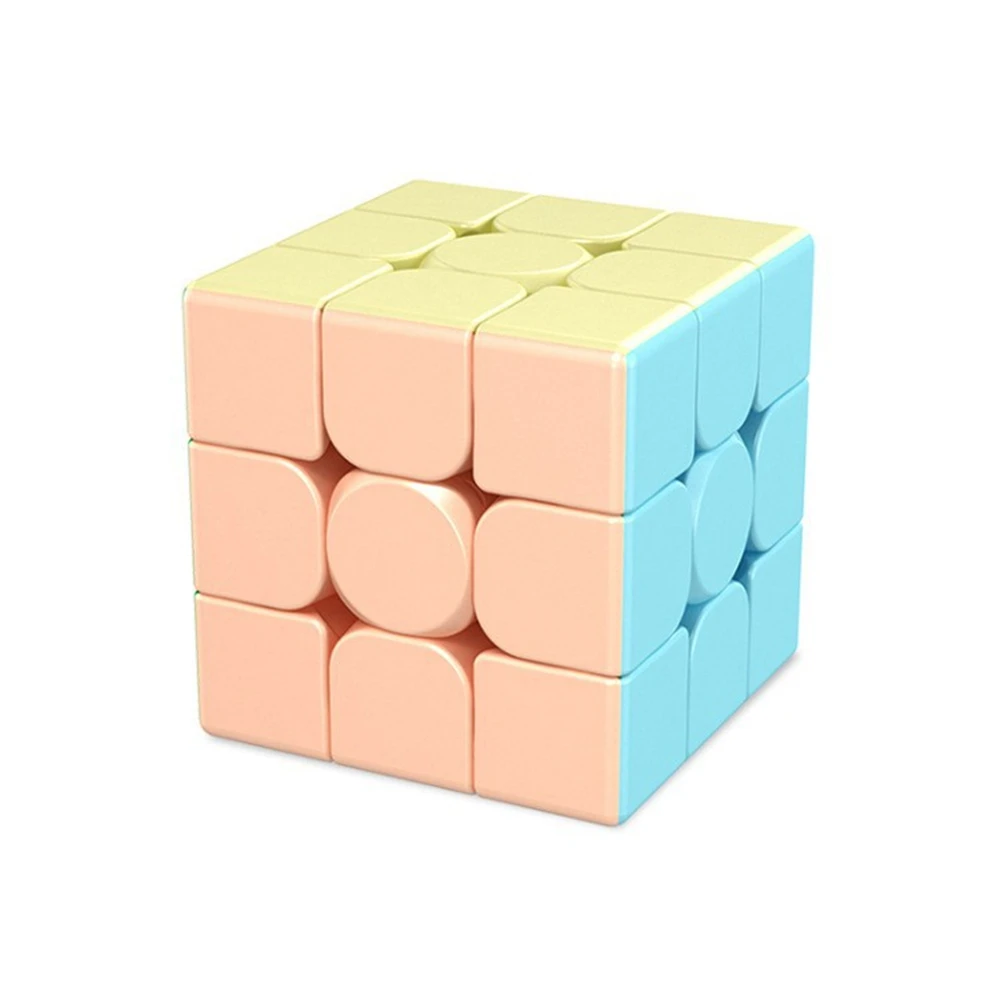 

Moyu Marcaron Series Cube Meilong3 3x3x3 Cube Cartoon Color Fast Smooth Turning - Solid Durable & Stickerless Frosted