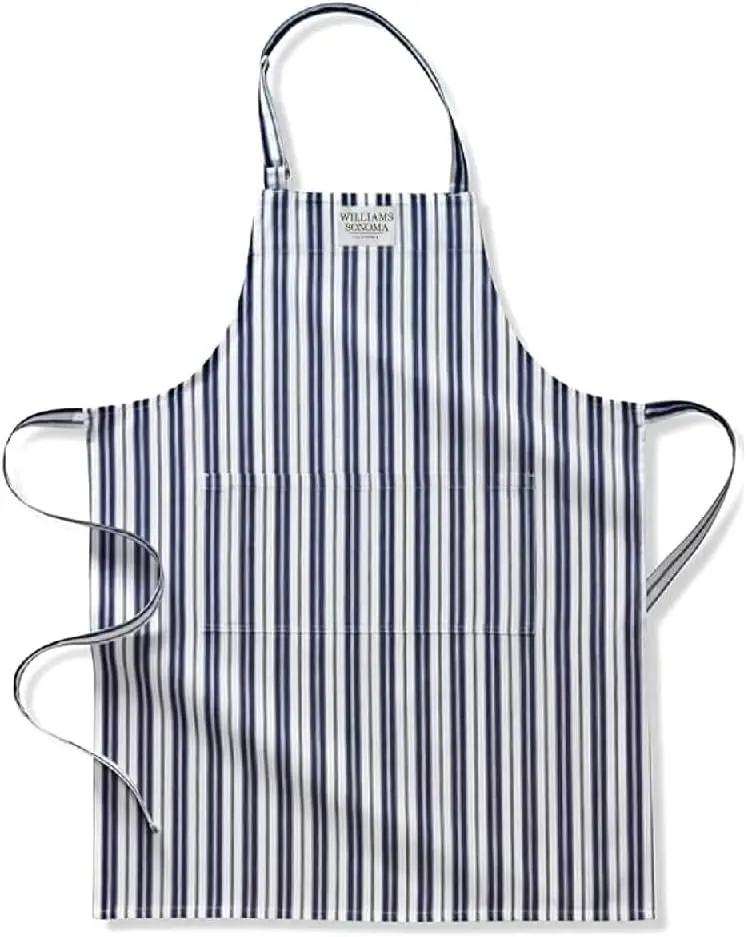 

Классический темно-синий фартук для готовки и гриля, прочный и регулируемый