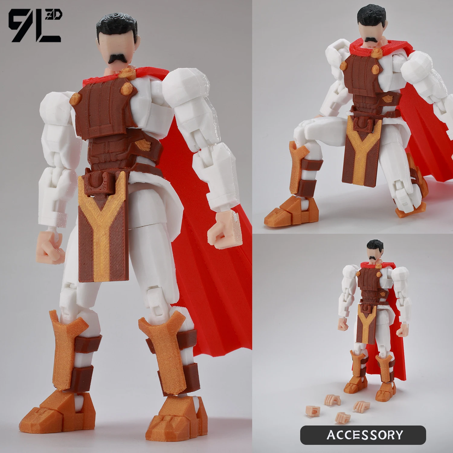 9L3D Geprinte NEWInvincibles Tech Jacker Titan13 Lucky13 Actiefiguur Dummy13 Motorfiets Multi-Gewrichten Collectible Model Speelgoed T13 - afbeelding 1