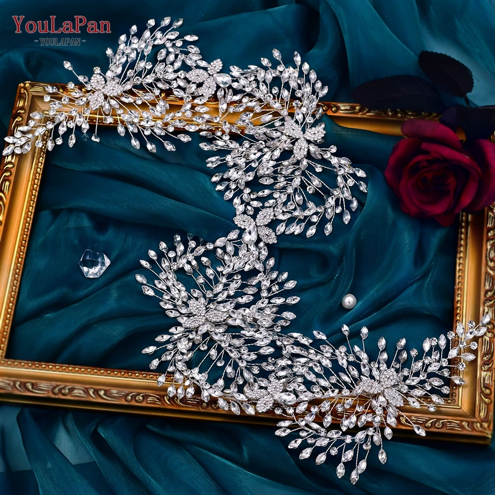 

YouLaPan Luxury Bridal Jewelry Headband Romantic Women Hairbands Exquisite Bride Headpiece Wedding Banquet Party Headwear HP461