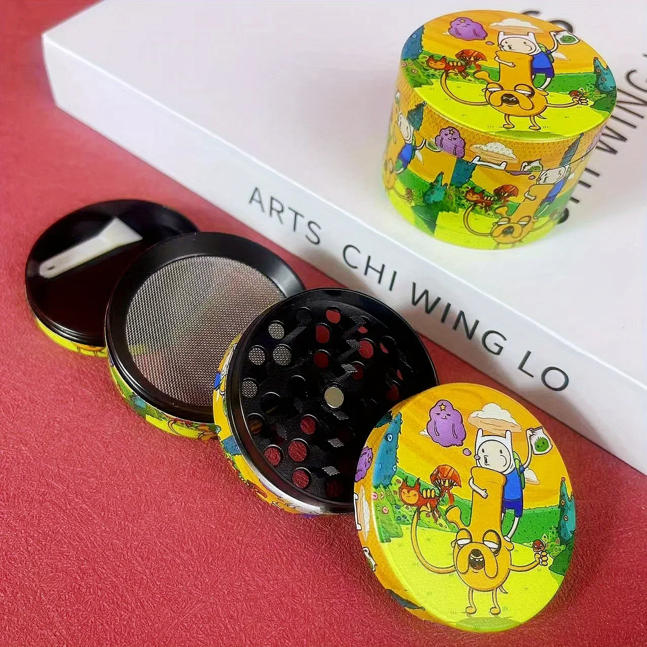 Molinillo de hierbas de dibujos animados de 2 pulgadas, molinillo de especias de Metal, trituradora de pimienta, mortero de sal, tabaco, molinillo de hierba, accesorios para cigarrillos, herramienta de cocina