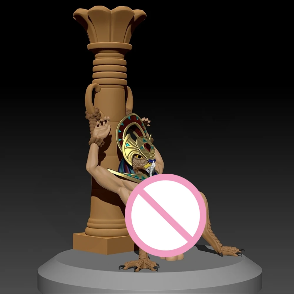 

1/24 Sexy Horus Pillar Bound 3D Print Model Kit Resin Model Unassembled Figure Toy Miniature Reduction Statue Unpainted Effigy