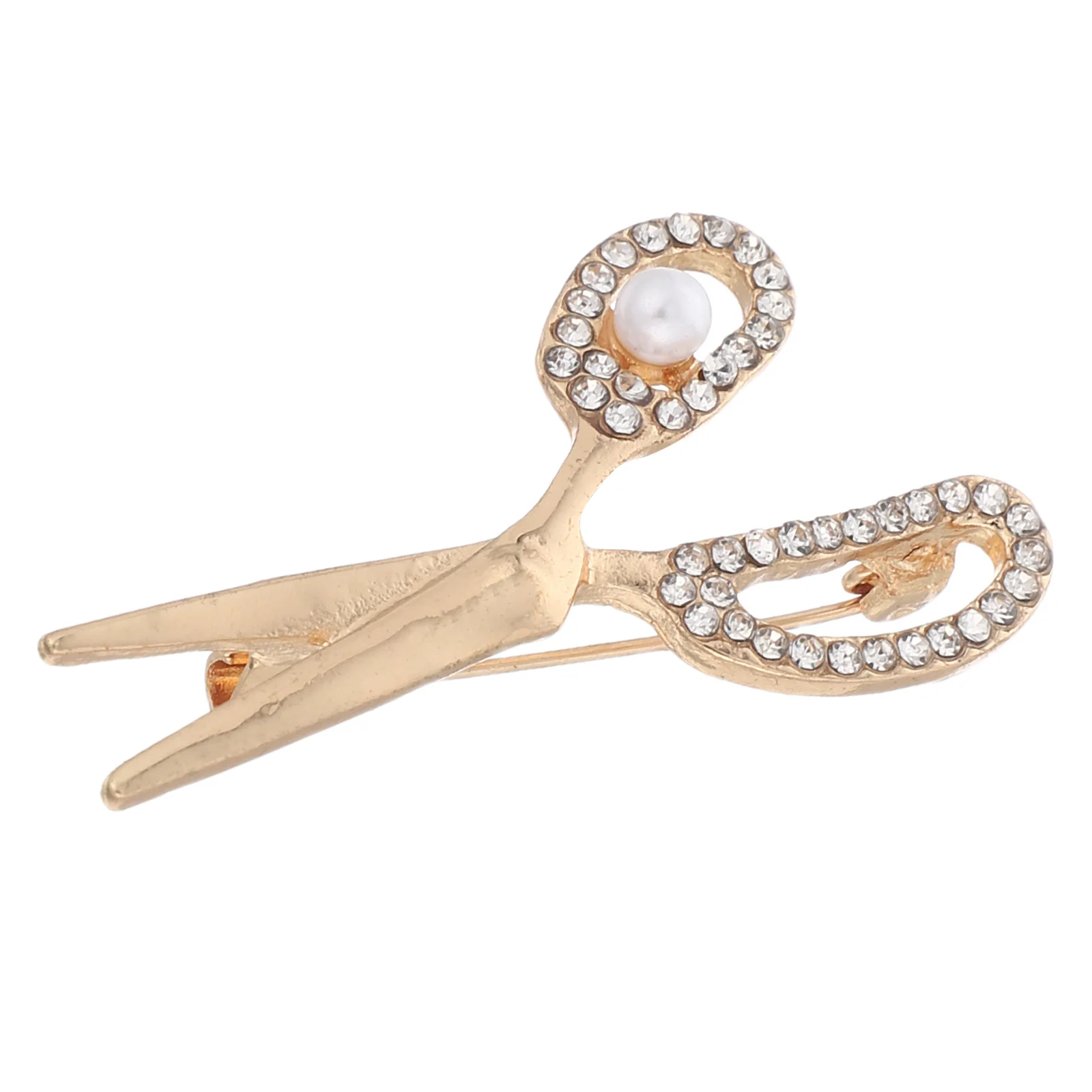 

Rhinestone Scissor Brooch Alloy Lapel Pin for Suit Clothes Decorative Pin for Women Scarves Hats Backpack Fashion Brooch