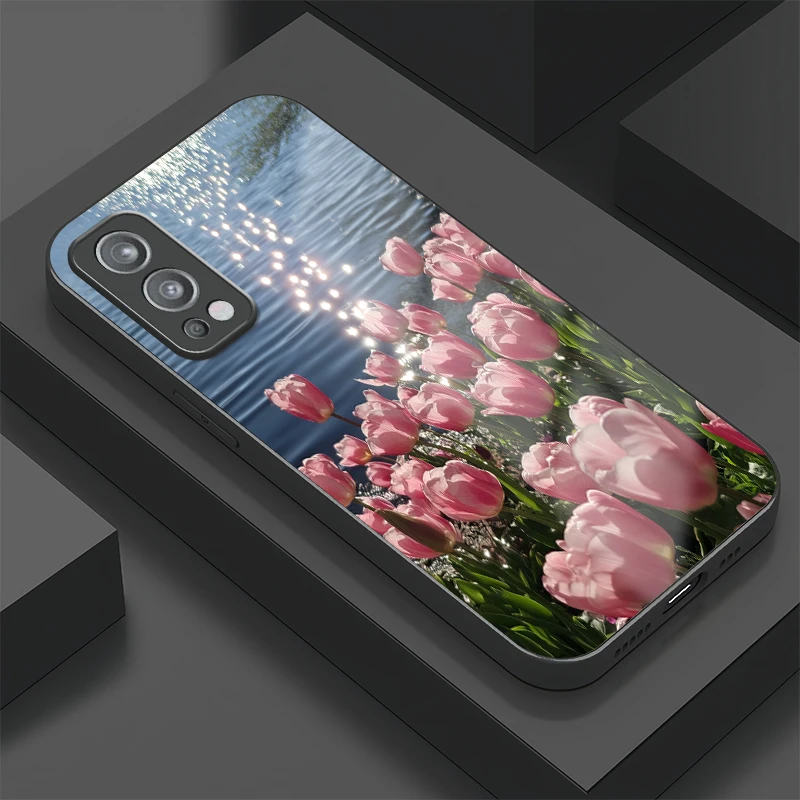 

Чехол для телефона Oneplus Nord 4, модный чехол с цветочным узором тюльпана для One Plus Nord 3 N30 N20 CE 4 2 Lite, чехол из закаленного стекла