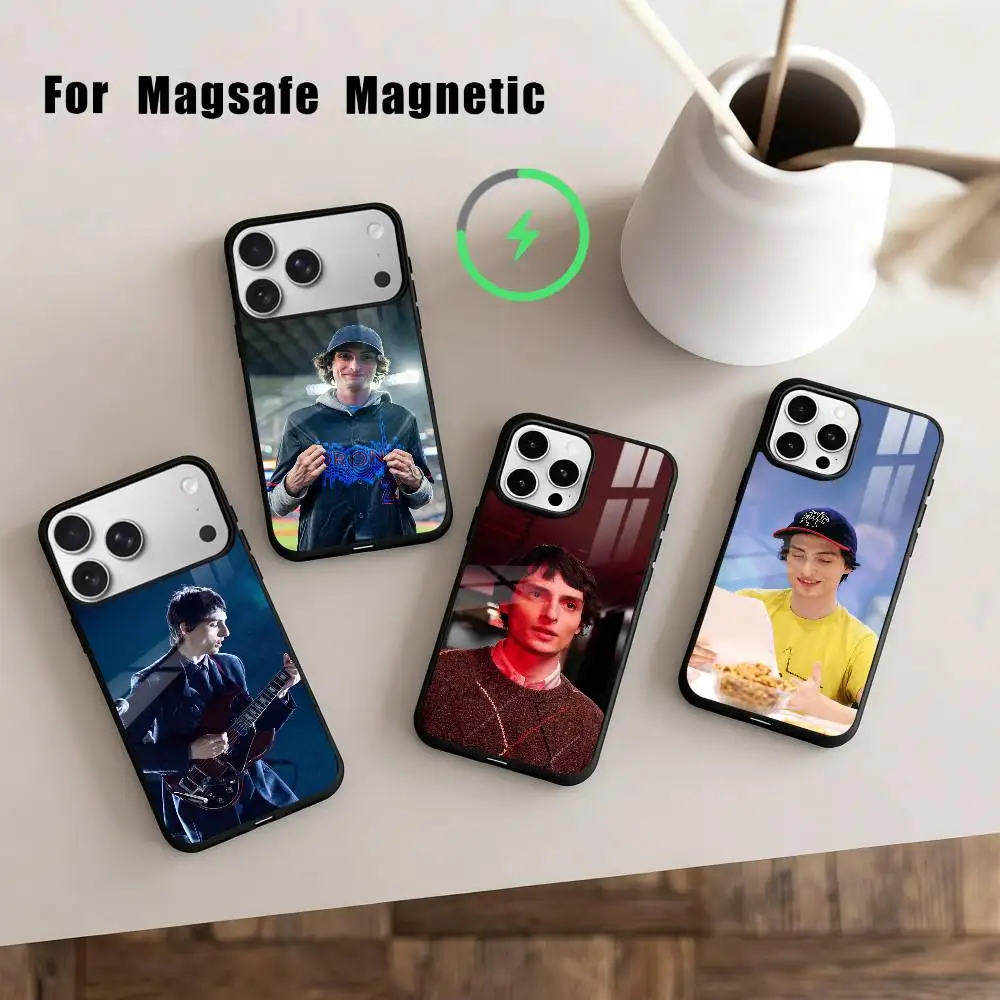 

F-Finn W-Wolfhard Actor Phone Case For iPhone17,16,15,14,13,12,11 Plus,Pro Max Magnetic For Magsafe Wireless Charging