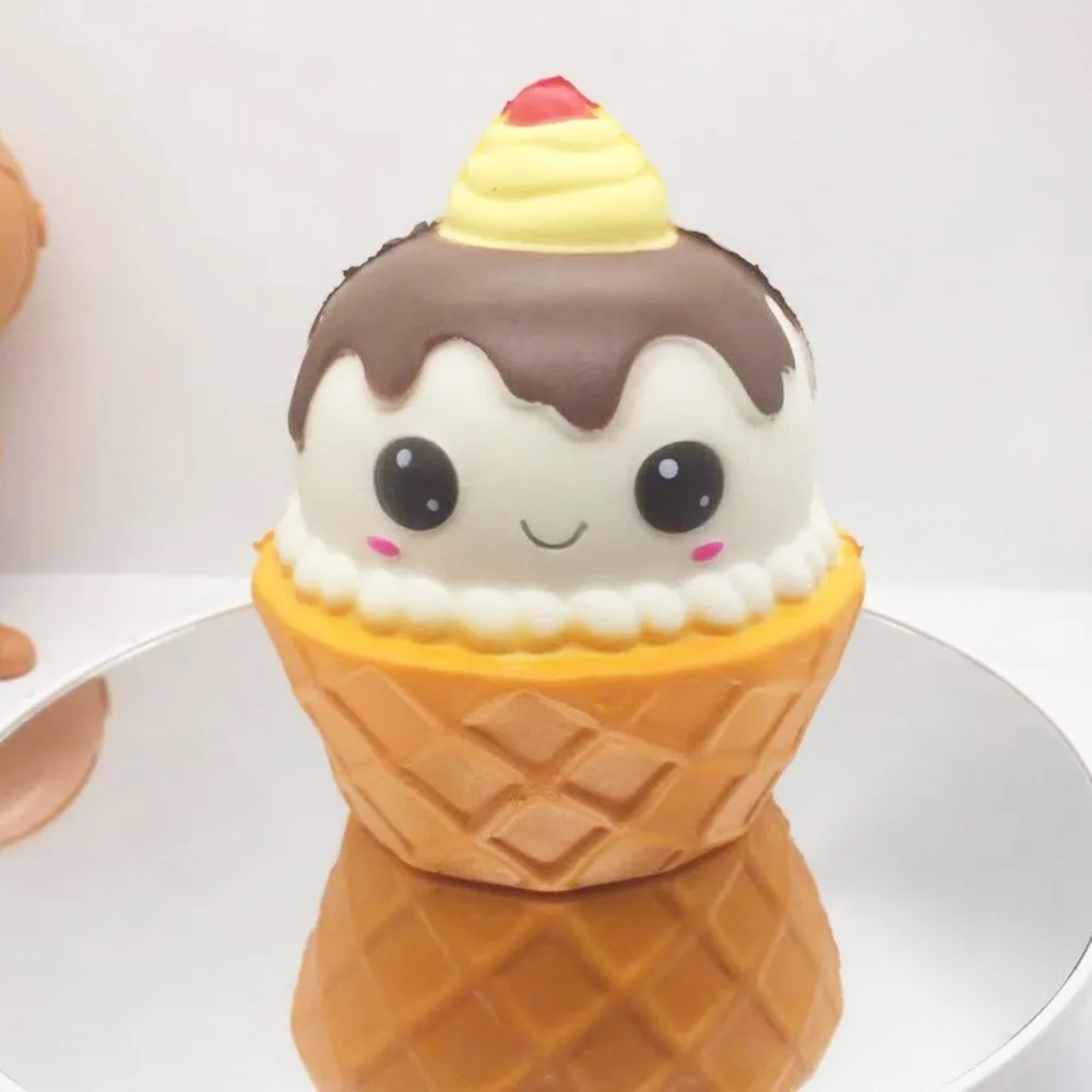 Jumbo Expression Squishy Fidget Toy PU Pizza Waffle Popcorn Squeeze Toys Hamburger Chocolate Cake Stress Relief Toy