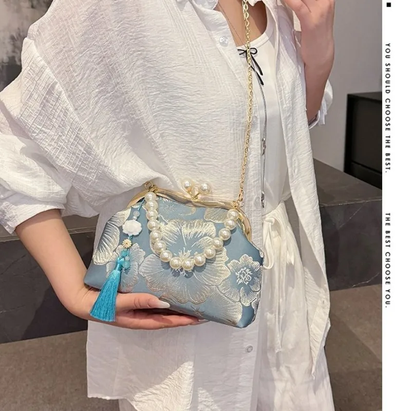 

Women Shoulder Bag Retro Maillard Style Crossbody Bag Portable For Commuting Work Travel