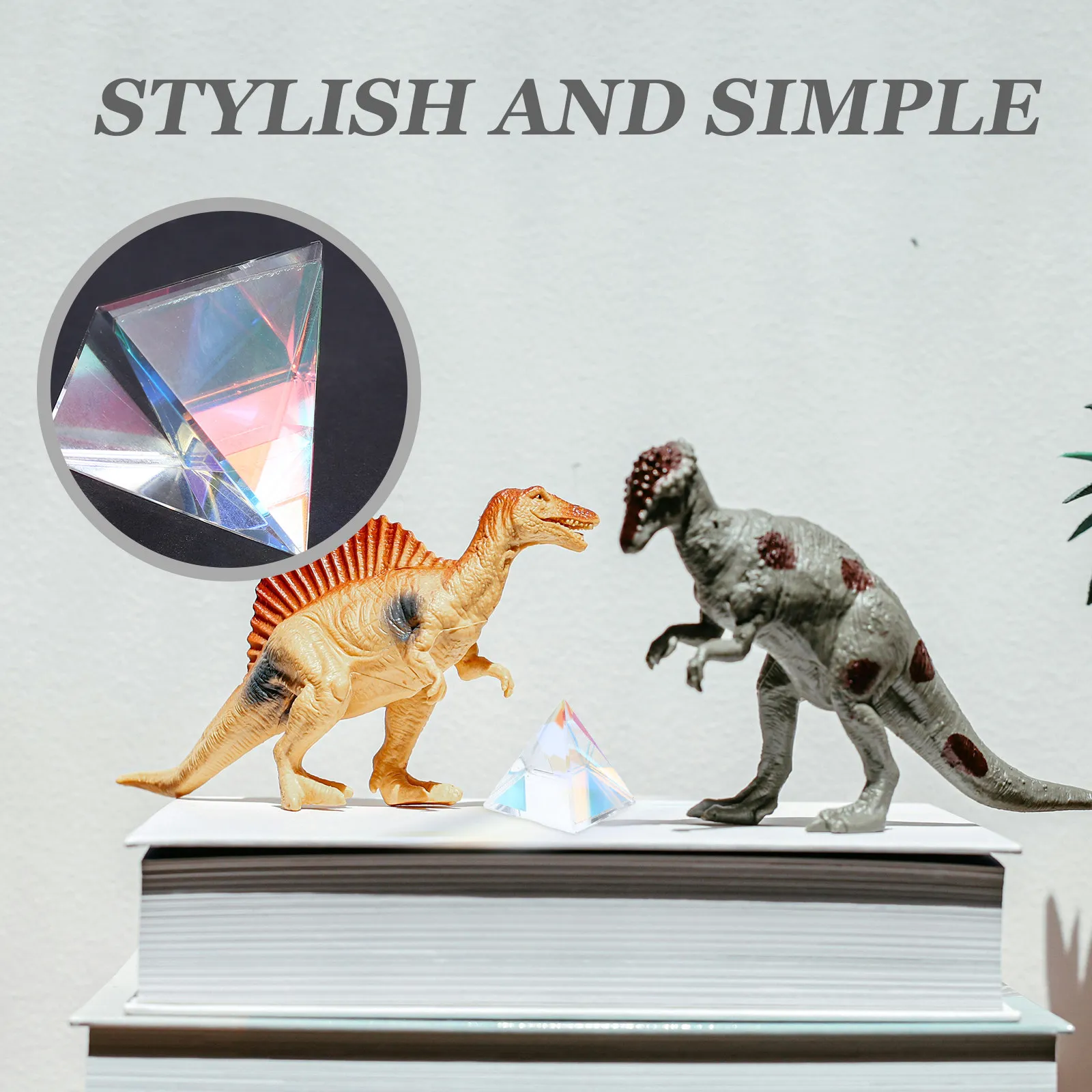 1Set Sun Prism Handcrafted Glass Pyramid Optical Prism Home Decor Color Refraction Light Rainbow Window Catcher Decoration