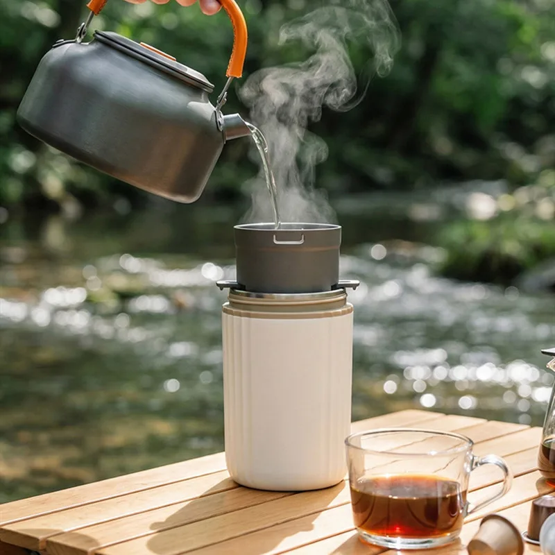 Portable Espresso Machine Mini, 3-in-1 Coffee Maker with Grinder, Handpresso Travel Coffee Cup for Camping/Office, USB Rechargea - view 6