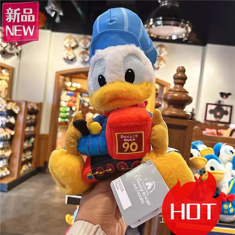 

Shanghai Disneyland 90th Anniversary Donald Duck Plush Doll Cartoon Birthday Gift Souvenir Collection