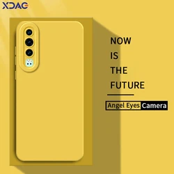 Angel Eyes Square Liquid Silicone Case for Huawei P30 Pro Lite New Edition Soft Shockproof Cover HuaweiP30 P30Pro P30Lite Fundas