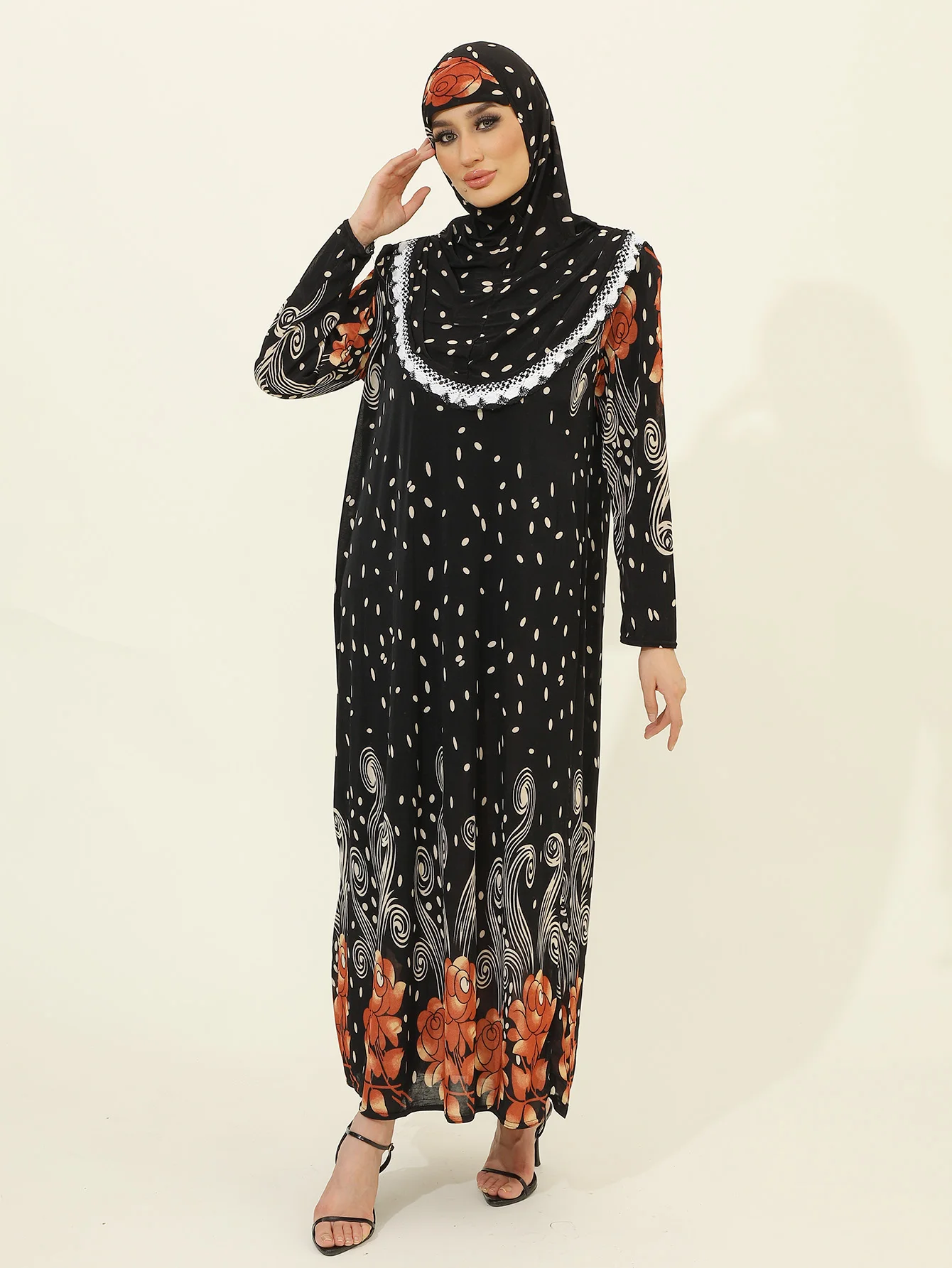 Elegant Dubai Abayas & Moroccan Dresses for Women | Modest Islamic Attire with Hijab | Jewish & Turkish Clothing，Suitable For ,