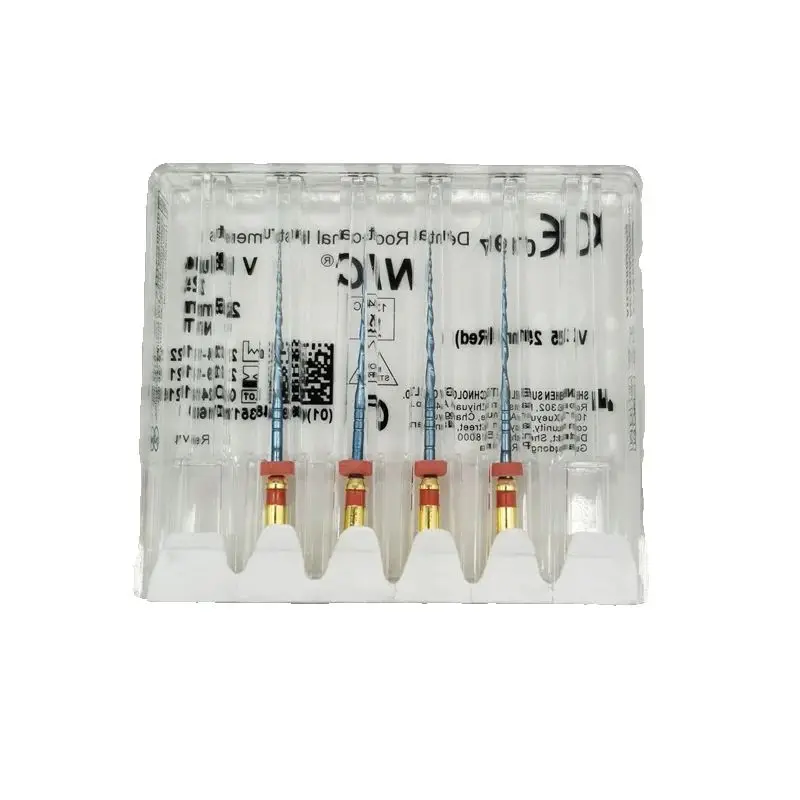 New Arrival Original CE Dental NIC V-Blue Niti Engine Use Reciprocating File 25mm Red 4 Pcs/Box