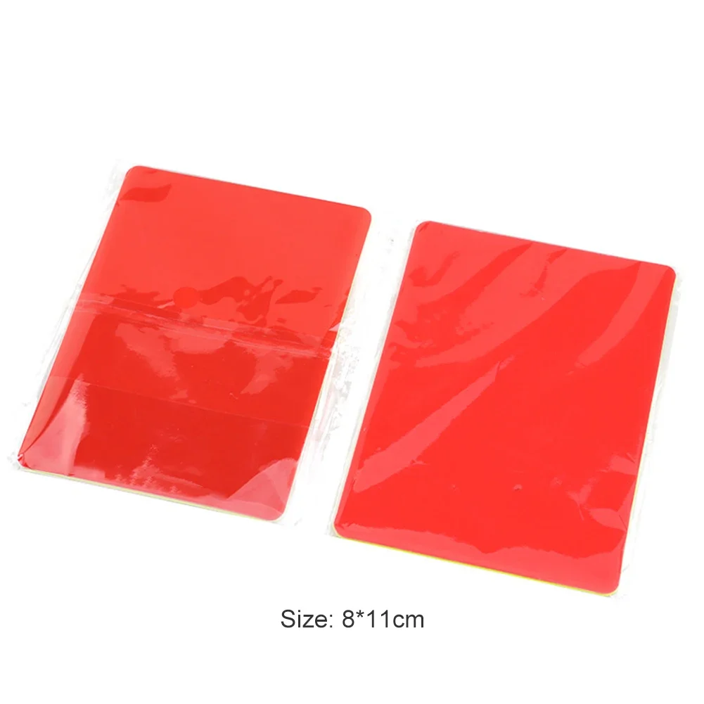 10-100Pcs PVC Soccer Referee Red Yellow Card Football Match Training Tool 3.2x4.3 inch Warning and Ejection Card Football Supply