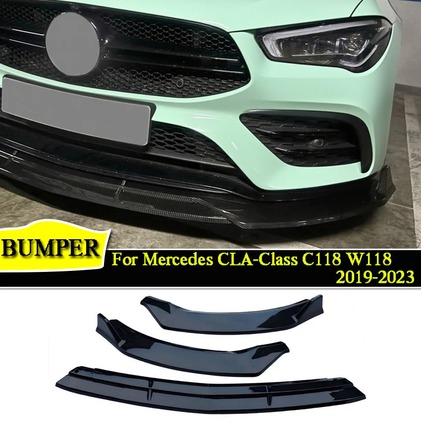 

Диффузор переднего бампера для Mercedes CLA-Class C118 W118 X118 CLA180 200 220 CLA35 CLA45 AMG 2019-2023, аксессуары PP