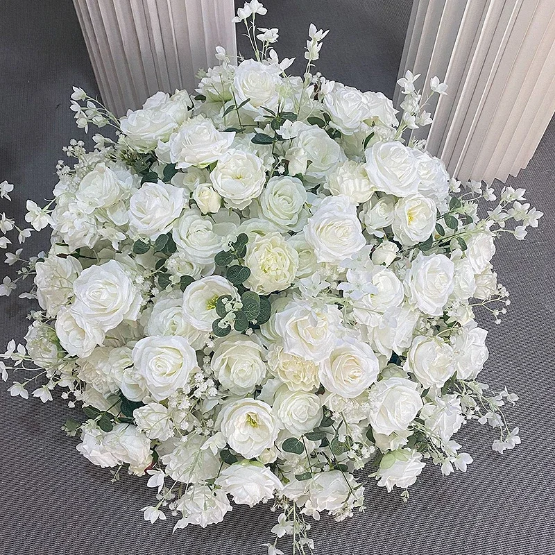 Luxury Flower Ball Wedding Decoration Artificial Flowers Table Centerpiece Fake Flower Ball Dining Table Decoration Accessories