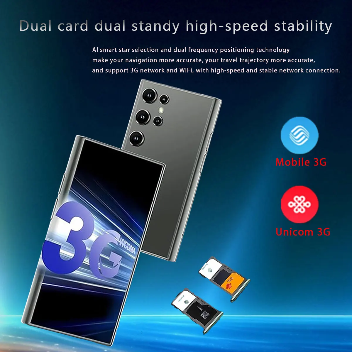New 2025 ONEMYTH S23 Pro Mini Smartphone 3.0-inch Display 16GB HD Dual Camera Dual SIM Quad Core Small Phone