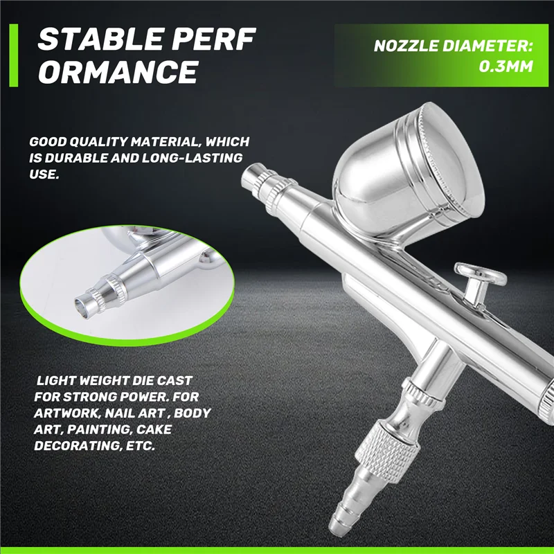 Airbrush Spray Tool Spray Pump Pen Air Compressor Set For Art Painting Tattoo Craft Cake Spray Model Airbrush Kits 0.3Mm CNIM Ho