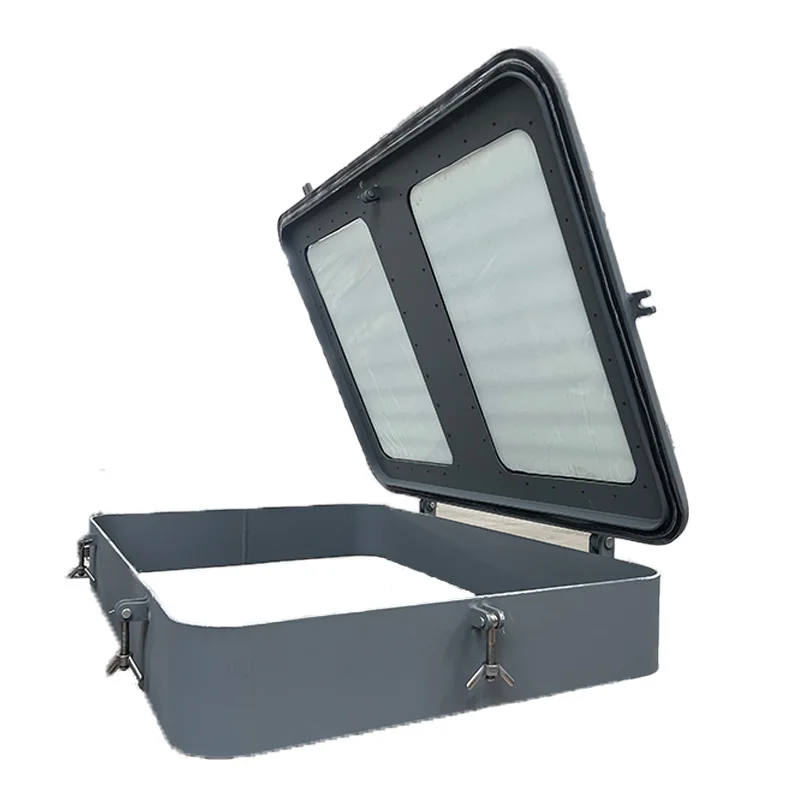 Steel Round & Square Boat Skylight Accessories Marine Window with Perspective Design Premium Marine Supplies