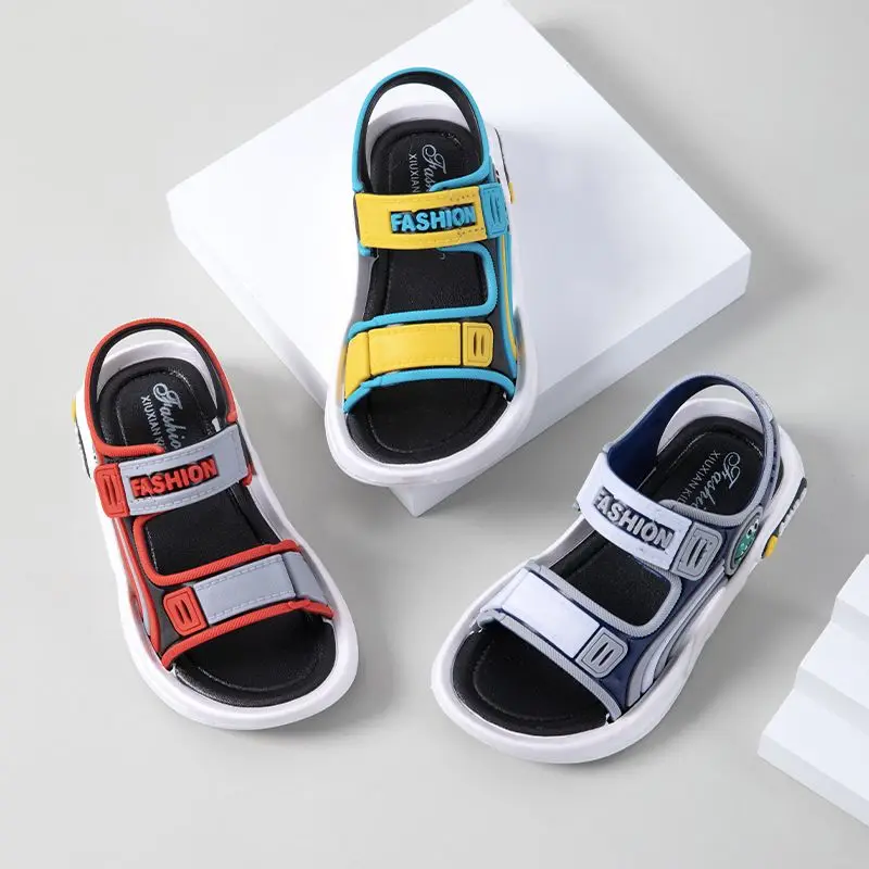 Summer Baby Sandals Cute Cartoon Baby Boy Sandals Soft Sole Anti-slip Boys Girls Sandals Toddler Baby Shoes Beach 2-10 Years