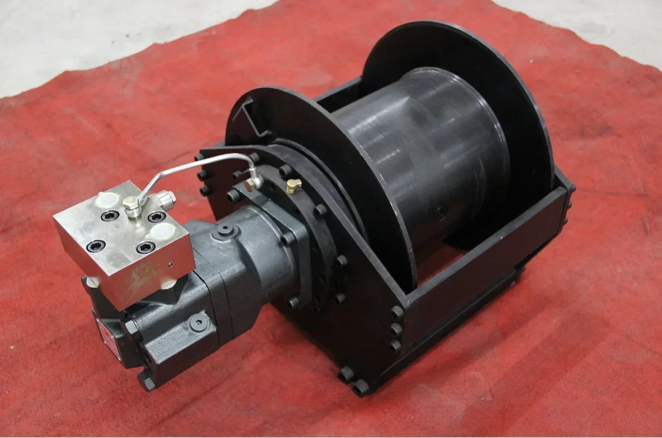 -1 ton 10 KN Mini Hydraulic Compact Winch pulling and lifting winch for crane-