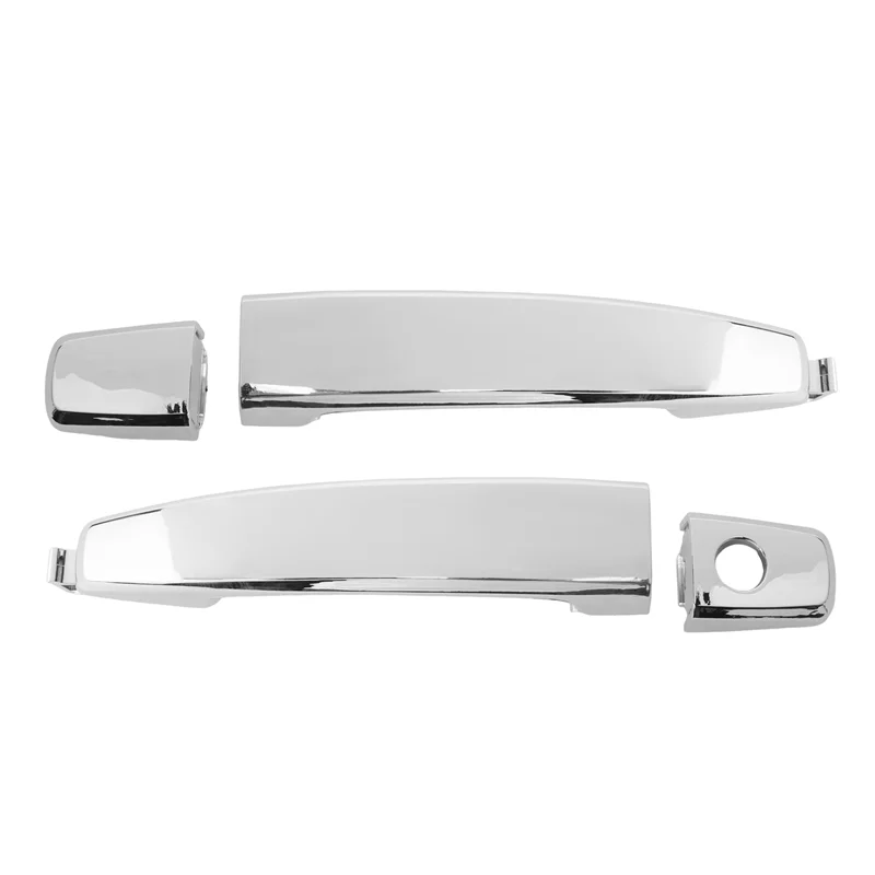 

Efficientt-2X Front Left With Keyhole Front Right/Rear Chrome ABS Door Outer Handle Covers For Captiva Sport/Aveo/Satu