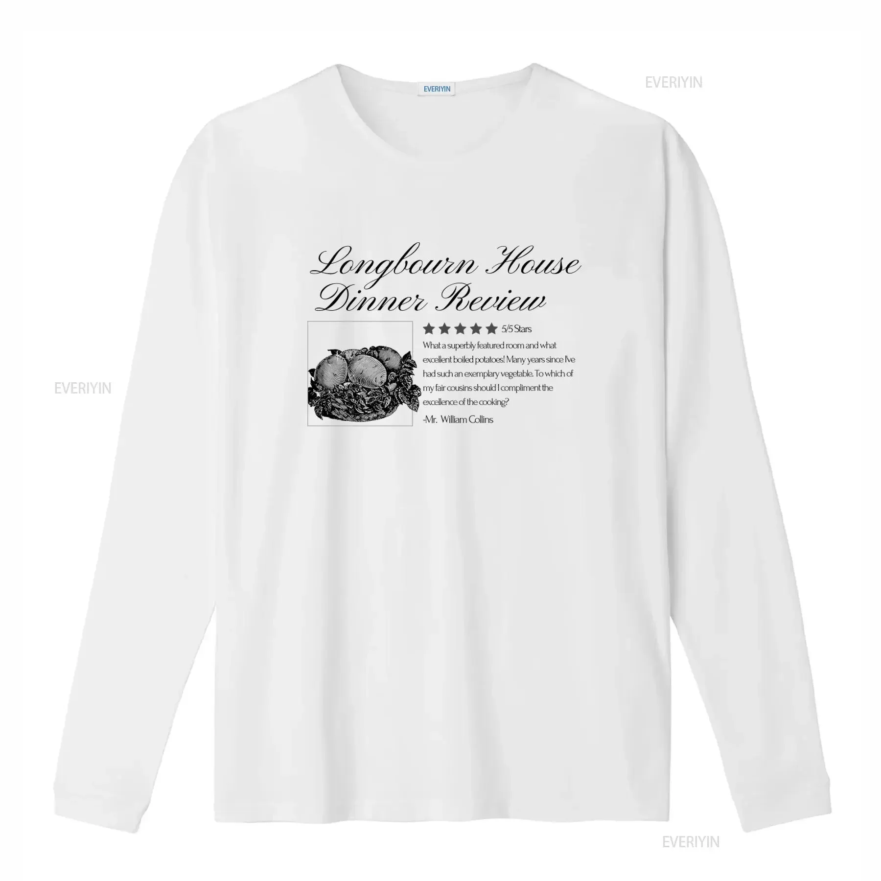 What Excellent Boiled Potatoes T Shirt Pride and Prejudice Jane Austen Cottage Core Light Academia Book Lover vintage Washed