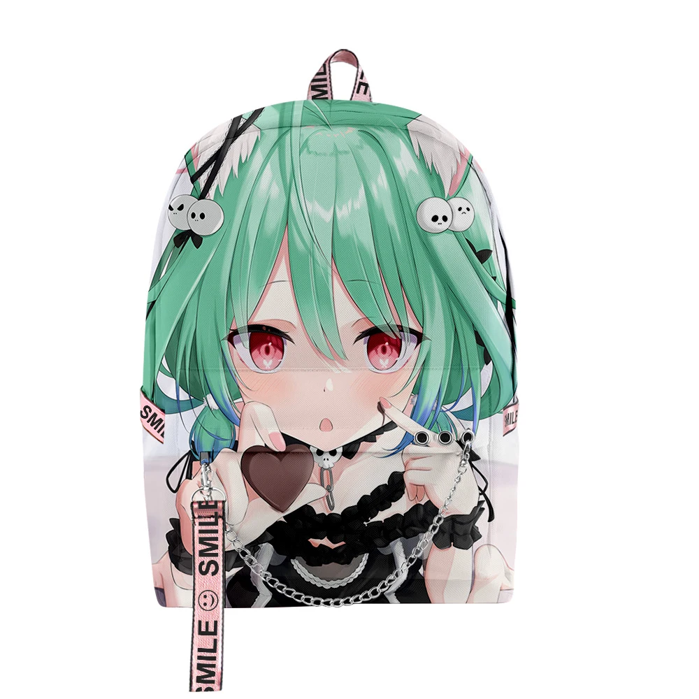 

Popular Youthful School Bags Unisex Hololive Uruha Rushia Travel Bags 3D Print Oxford Waterproof Notebook Shoulder Backpacks