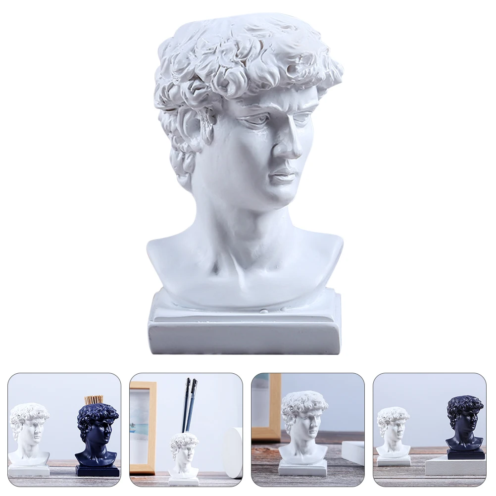 

Toothpick Holder Pen Pencil Container Resin Material Desk ganizer Creative Stationery Storage Box Home Office Use