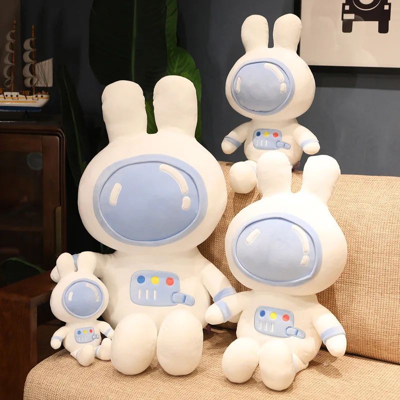 Cute Space Rabbit Cushions Home Decoration Soft Plush Doll Pillows Sofa Car Seat Cushion Kids Toys Gift Funny Astronaut coussin