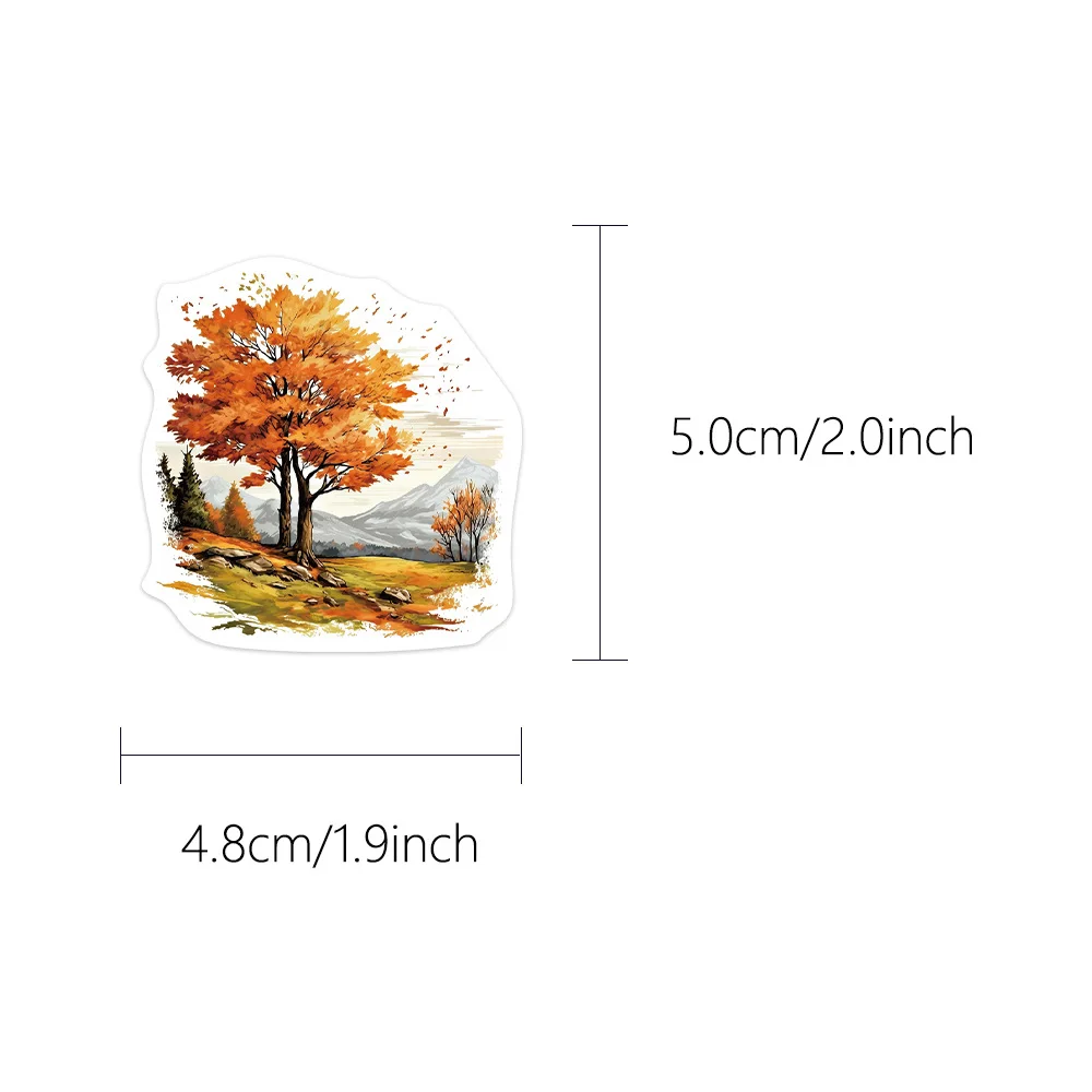 10/30/50PCS Forest Cute Squirrel Sticker Waterproof PVC Decorative Phone Cases Laptop Cup Stationery Box Scrapbook Luggage Decal